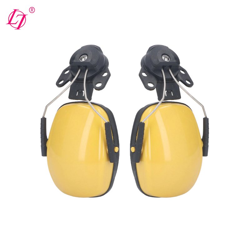 Noise reduction earmuffs Safety cap ear muff compatible helmet hard hat welder construction worker hearing protection noisy site