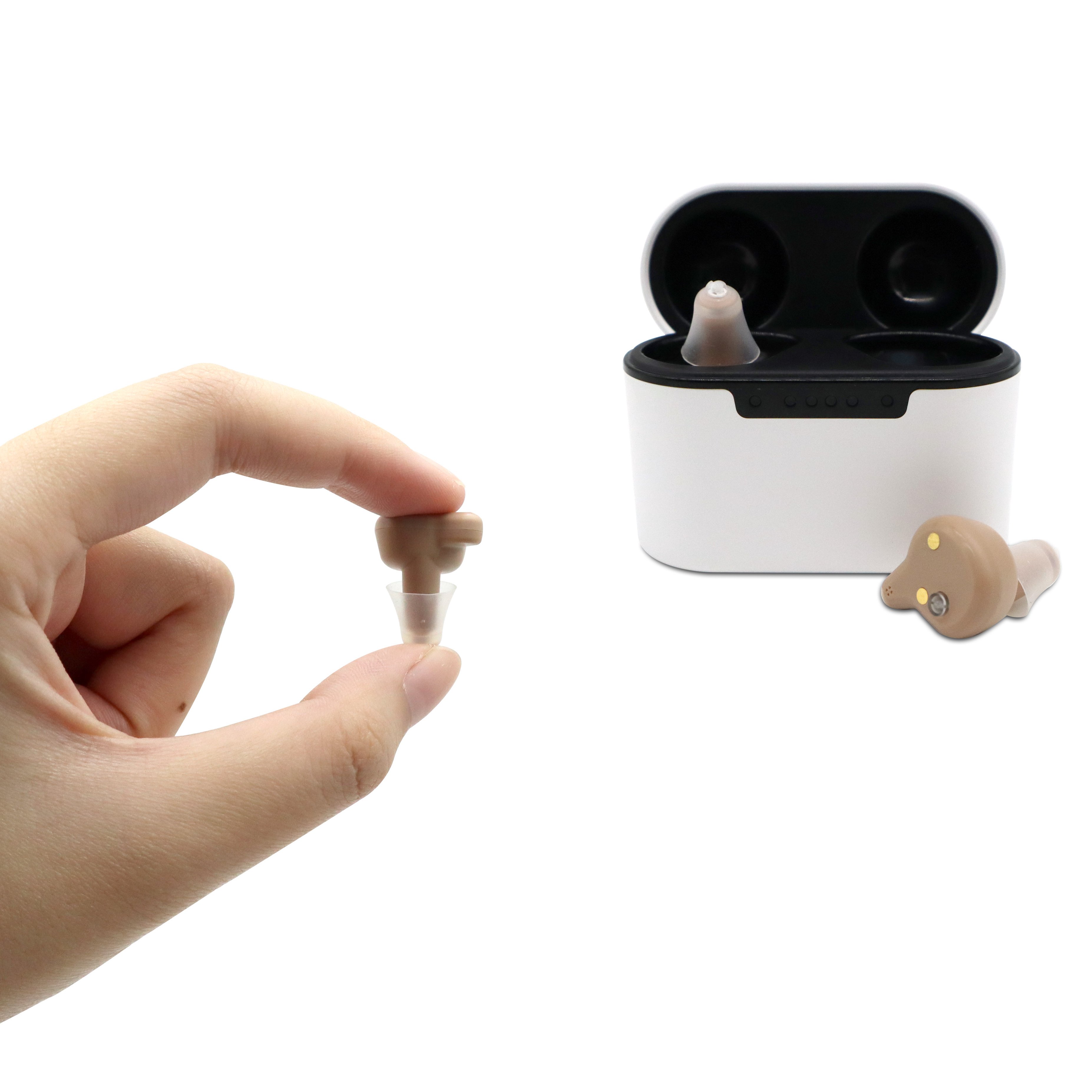 2023 New mini invisible hearing aid in-ear radio hearing protection noise reduction bluetooth for seniors