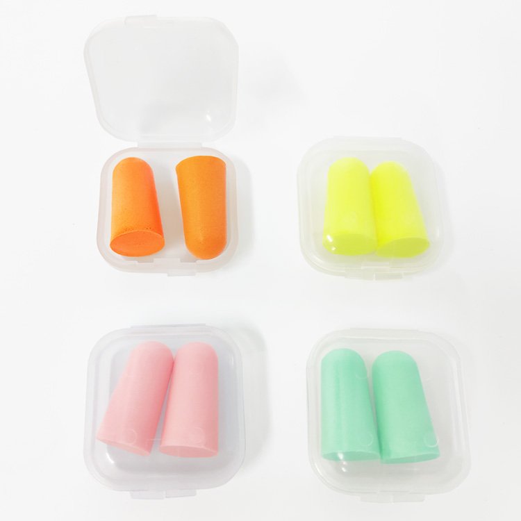 Wholesale Polyurethane Ear Plugs 38db PU Foam Earplugs for Noise Reduction Sleeping Ear Plugs