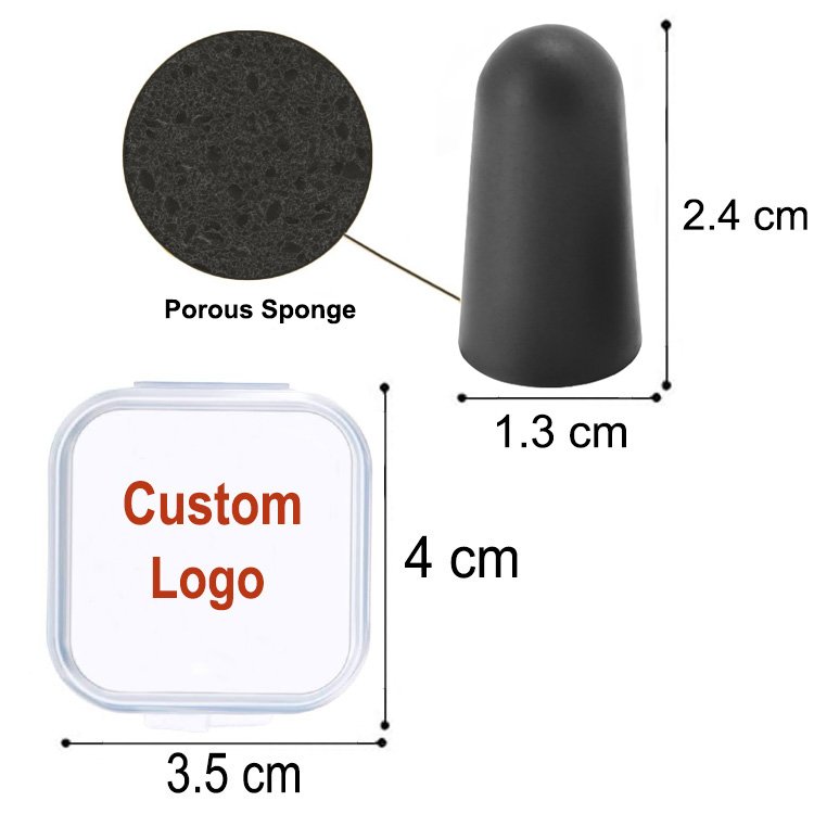 Black Foam Ear Plugs 38dB Anti Noise Ear Plug for Hearing Protection