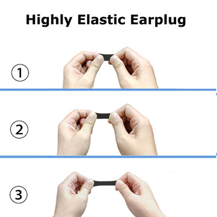 Black Foam Ear Plugs 38dB Anti Noise Ear Plug for Hearing Protection
