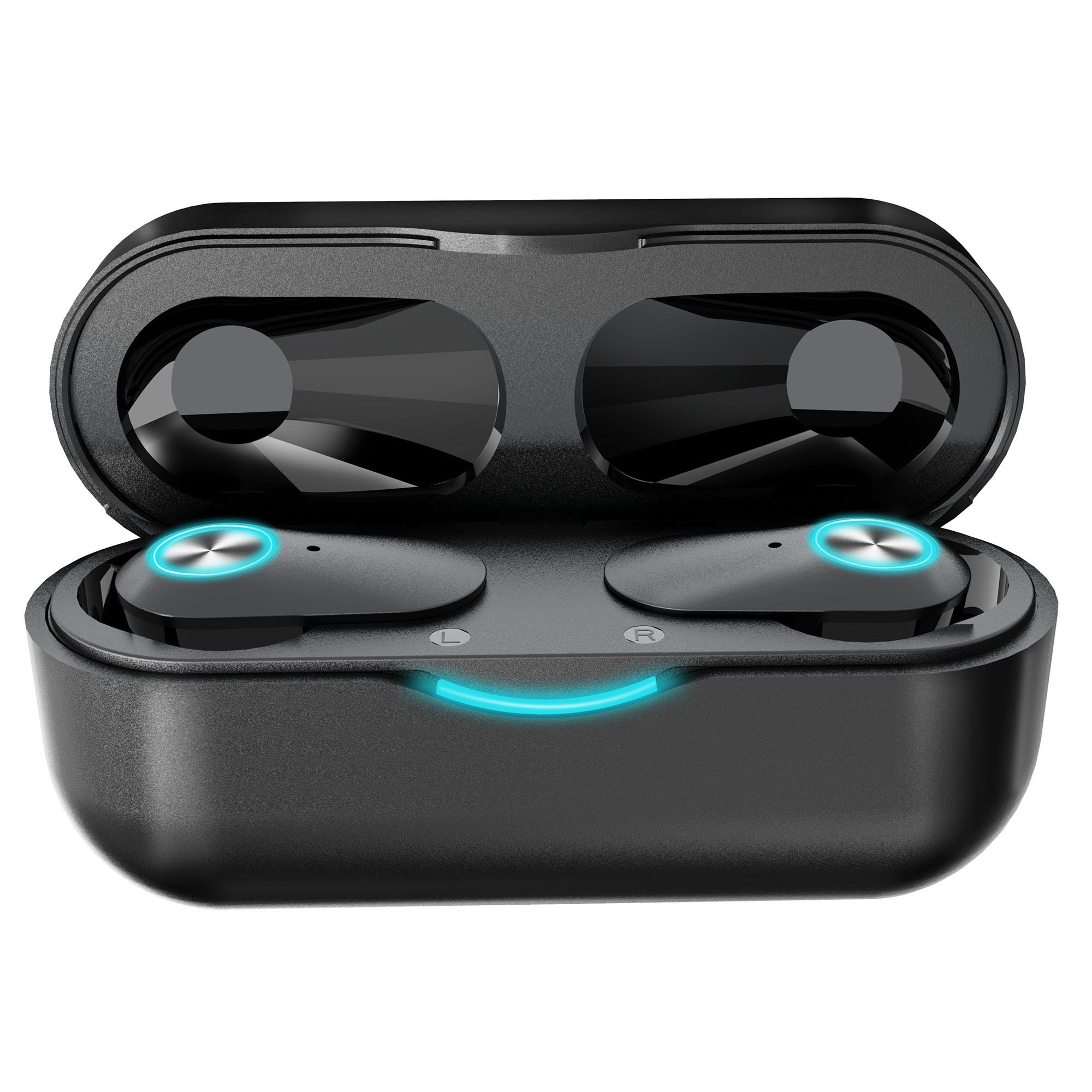 Outdoor Solar Charging Headphones Wireless Blue Tooth Earphones Sport Music Real Hifi Stereo Tws Earbuds