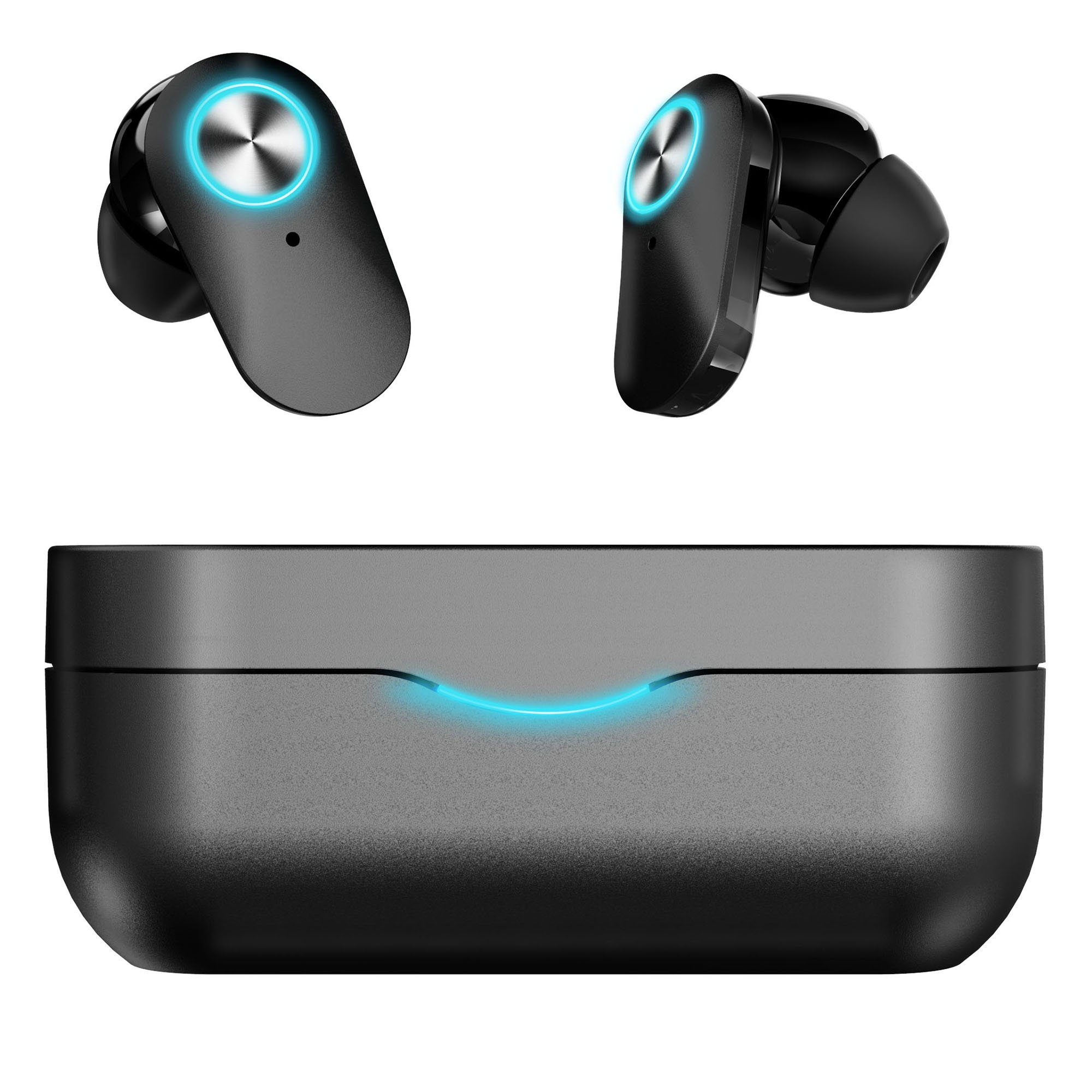 Outdoor Solar Charging Headphones Wireless Blue Tooth Earphones Sport Music Real Hifi Stereo Tws Earbuds