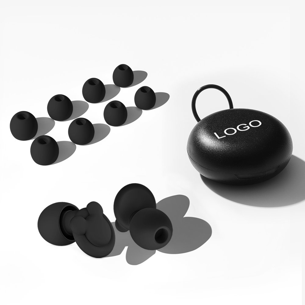 4 Size tapones auditivos noise cancelling ear protection silicone reusable soundproof sleep ear plugs for noise reduction
