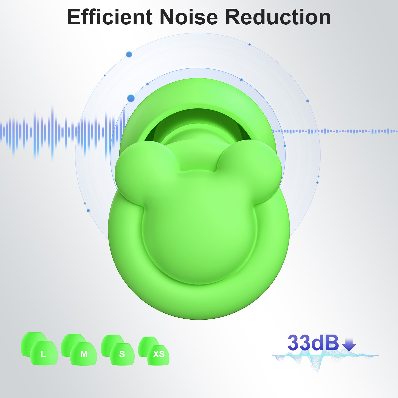 4 Size tapones auditivos noise cancelling ear protection silicone reusable soundproof sleep ear plugs for noise reduction