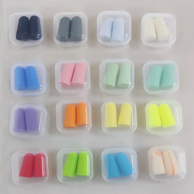 Custom Packaged Foam Earplugs SNR 38dB Soft Ear Plugs For Sleeping Travel Shooting Hunting Study Work Hearing Protection