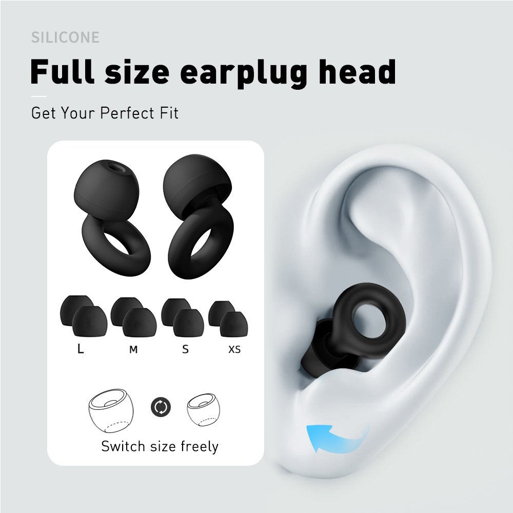 Silicone Ear Plugs Hearing Reduction Protection for Music Party with Box