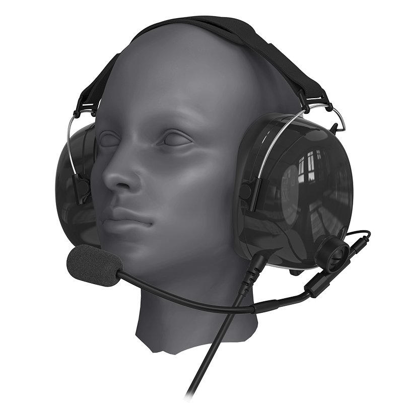Telephone Aviation Microphone Earphone Noise Cancelling Headset Hearing Protection Passive Communication Electronic Earmuffs