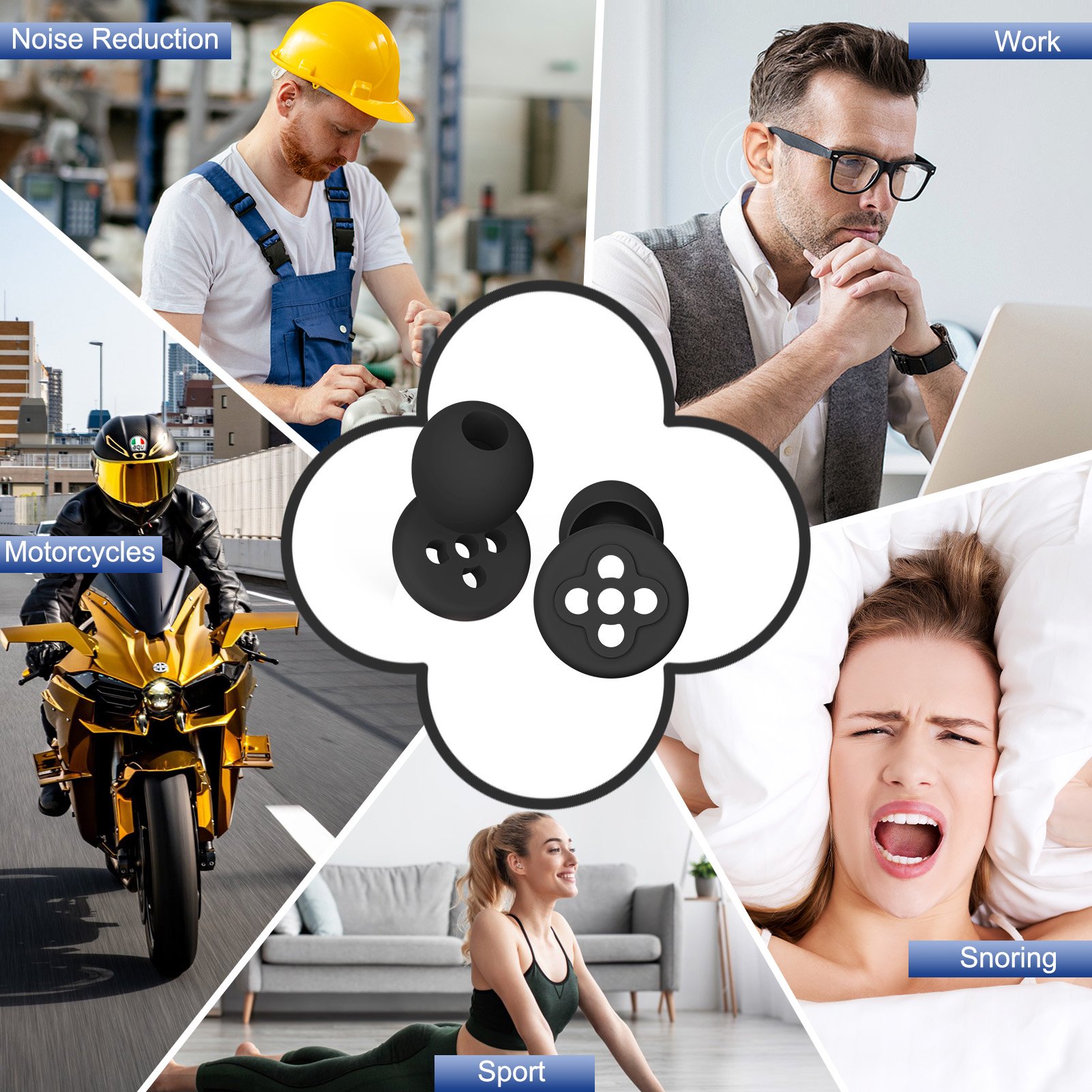 Shooting Ear Protection Ear Plug Noise Cancelling Earplugs Noise Reduction Tapones Oidos Sleep Ear Plugs
