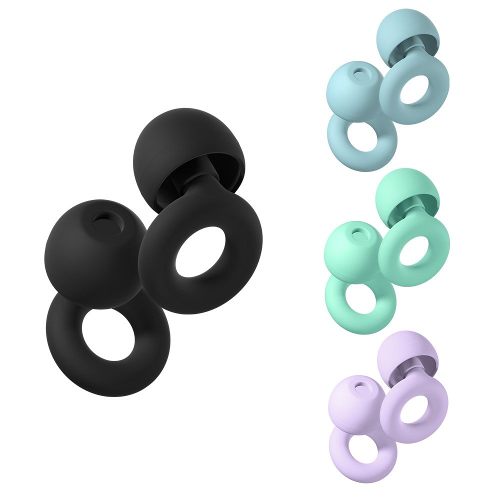 Amazon Hot Sellers 2024 Silicone Earplugs Sleep Hearing Protection Noise Reduction High Fidelity for Sleep swimming concerts