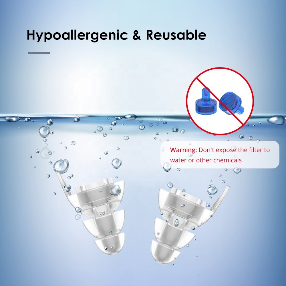 High fidelity Filter Music Ear plugs for Construction Best Invisible Party Musician Earplug Noise Reduction Hearing Protection