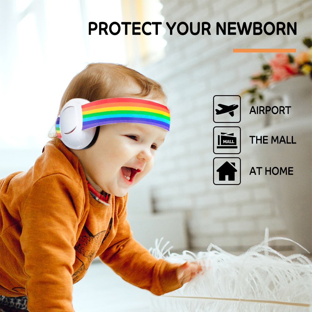Baby Ear Protection Noise Cancelling Comfortable Hearing Protection Ear muffs for Babies and Toddlers