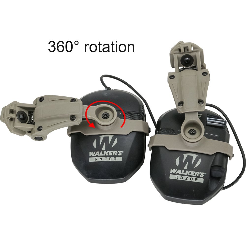 TS TAC-SKY Tactical Helmet ARC Rail Adapter for ARC OPS-CORE Rail Helmet for Walker's Razor Slim Electronic Ear muffs