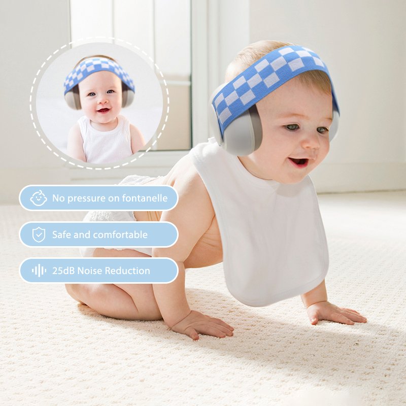 Child Infant Hearing Protector Sound Proof Ear Protection Defender Safety Ear Muffs Baby Kids Noise Canceling Earmuffs for Sleep