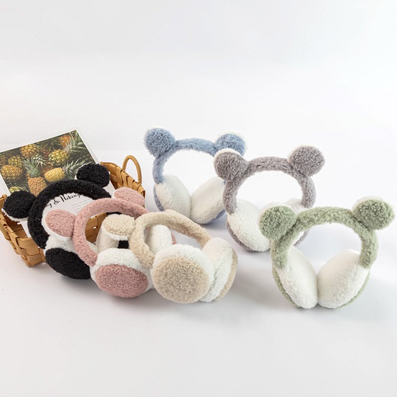 high quality winter warm plush children's earmuffs girl ear hearing protection cute baby safety earmuffs