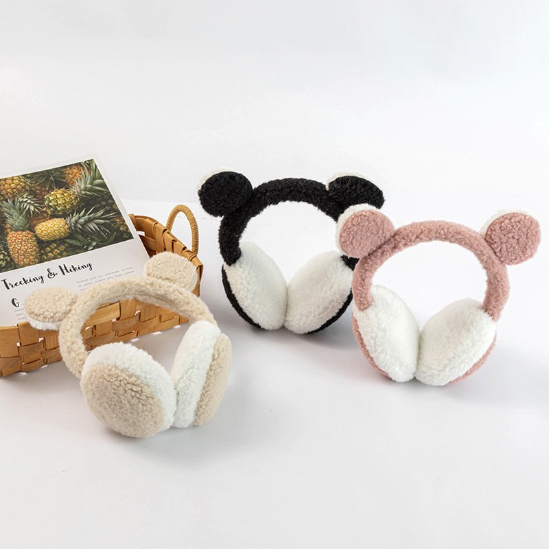 high quality winter warm plush children's earmuffs girl ear hearing protection cute baby safety earmuffs