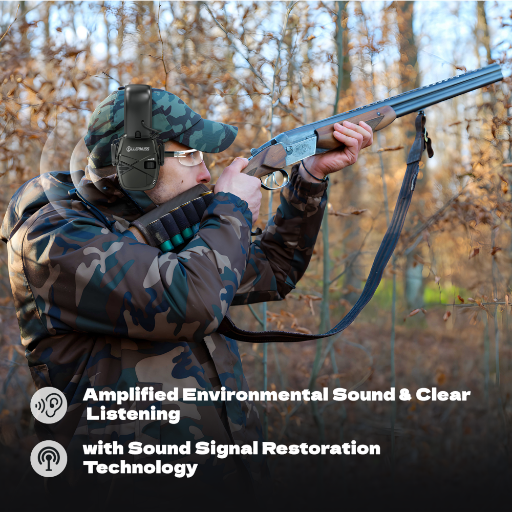 Sound Amplification Sport Noise Cancelling Ear protection Electronic Ear Protection Shooting Noise Blocking Earmuffs