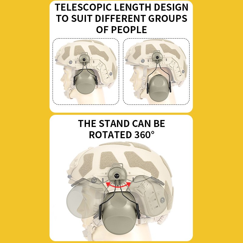 SIVI Customize Noise Cancelling Tactical Headset Safety Ear MuffS Hearing Protection for Hunting Helmets Mounted Ear Defenders