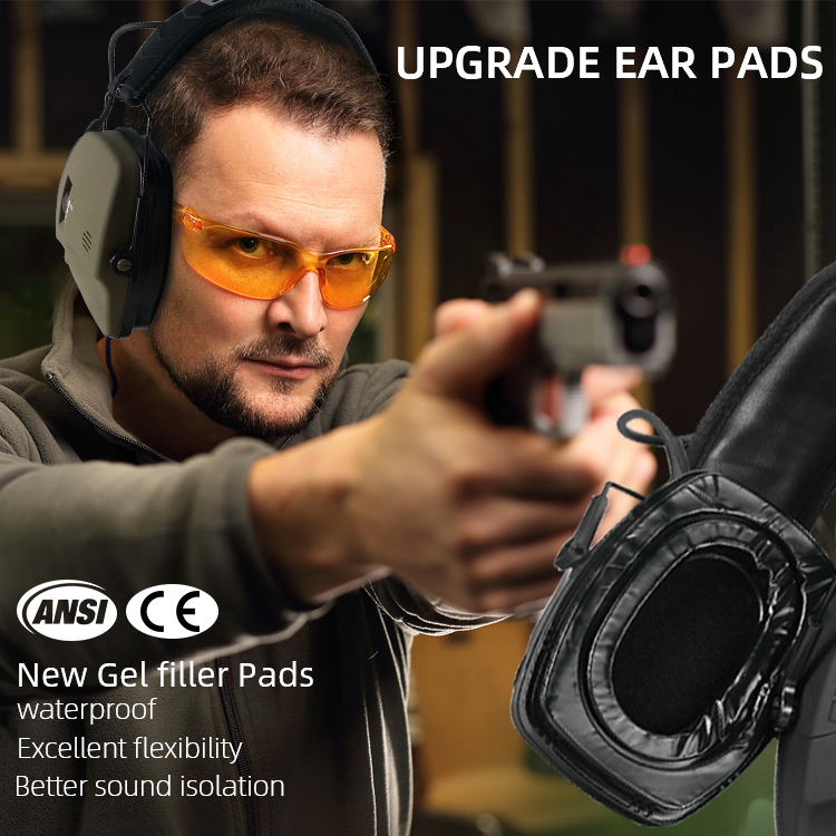 Hot Sell Built-in Microphone Noise Cancelling Hearing Protection Electronic Earmuffs Shooting Electronic Ear Protector