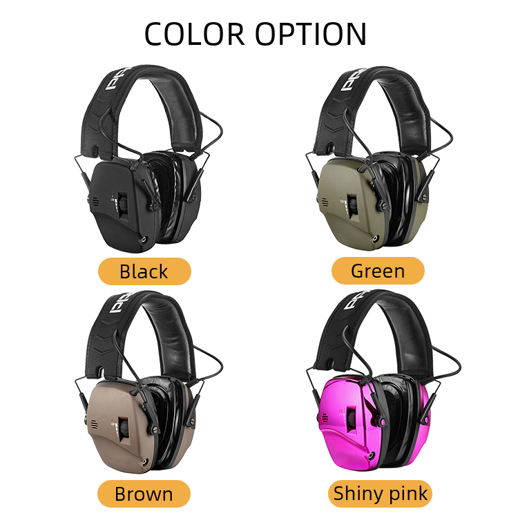 Hot Sell Built-in Microphone Noise Cancelling Hearing Protection Electronic Earmuffs Shooting Electronic Ear Protector