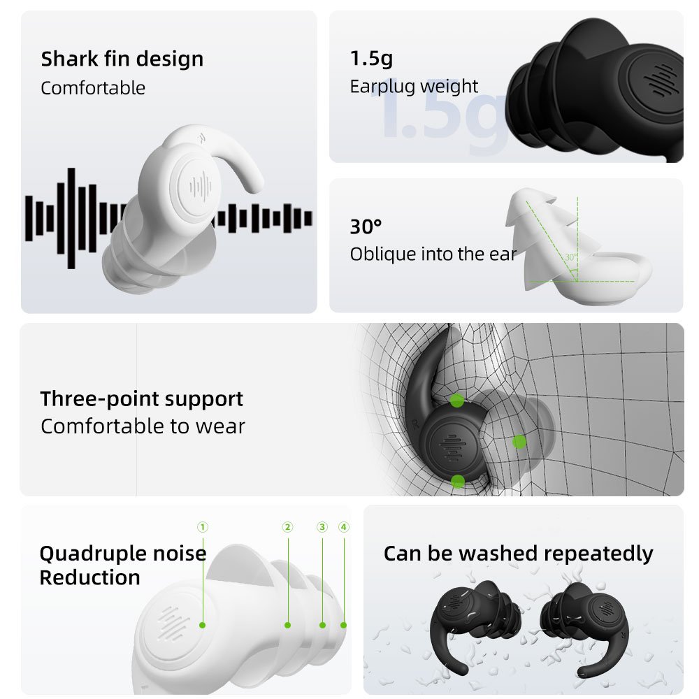 Customize Mold Hearing Protection Noise Reduction Silicone Earplugs Noise Reduction for Hearing Protection ,Sleeping,Travel