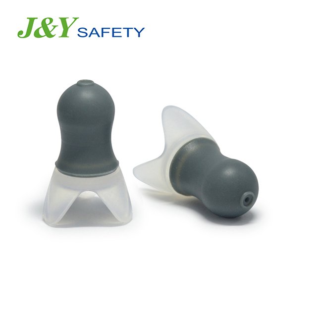 New Type Airplane Travelling Reusable Silicone Earplug Earplugs Silicone Hearing Protection With Case