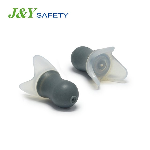 New Type Airplane Travelling Reusable Silicone Earplug Earplugs Silicone Hearing Protection With Case