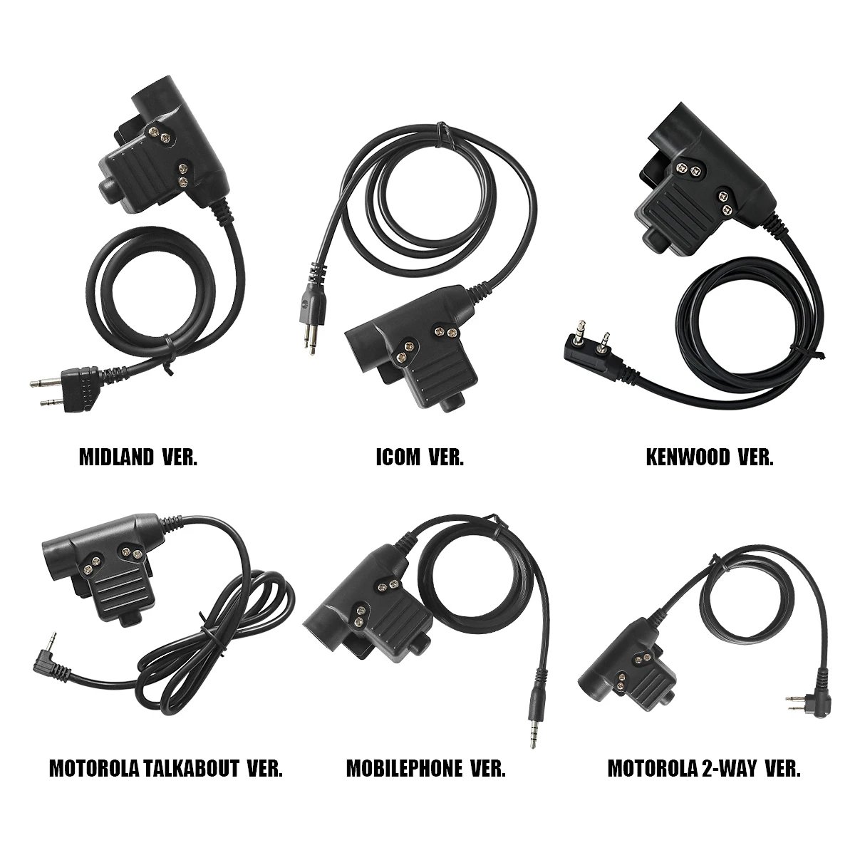 TS TAC-SKY U94 Tactical PTT Adapter u94 ptt Compatible with COMTAC SORDIN Tactical Headset for Hunting Sport Shooting