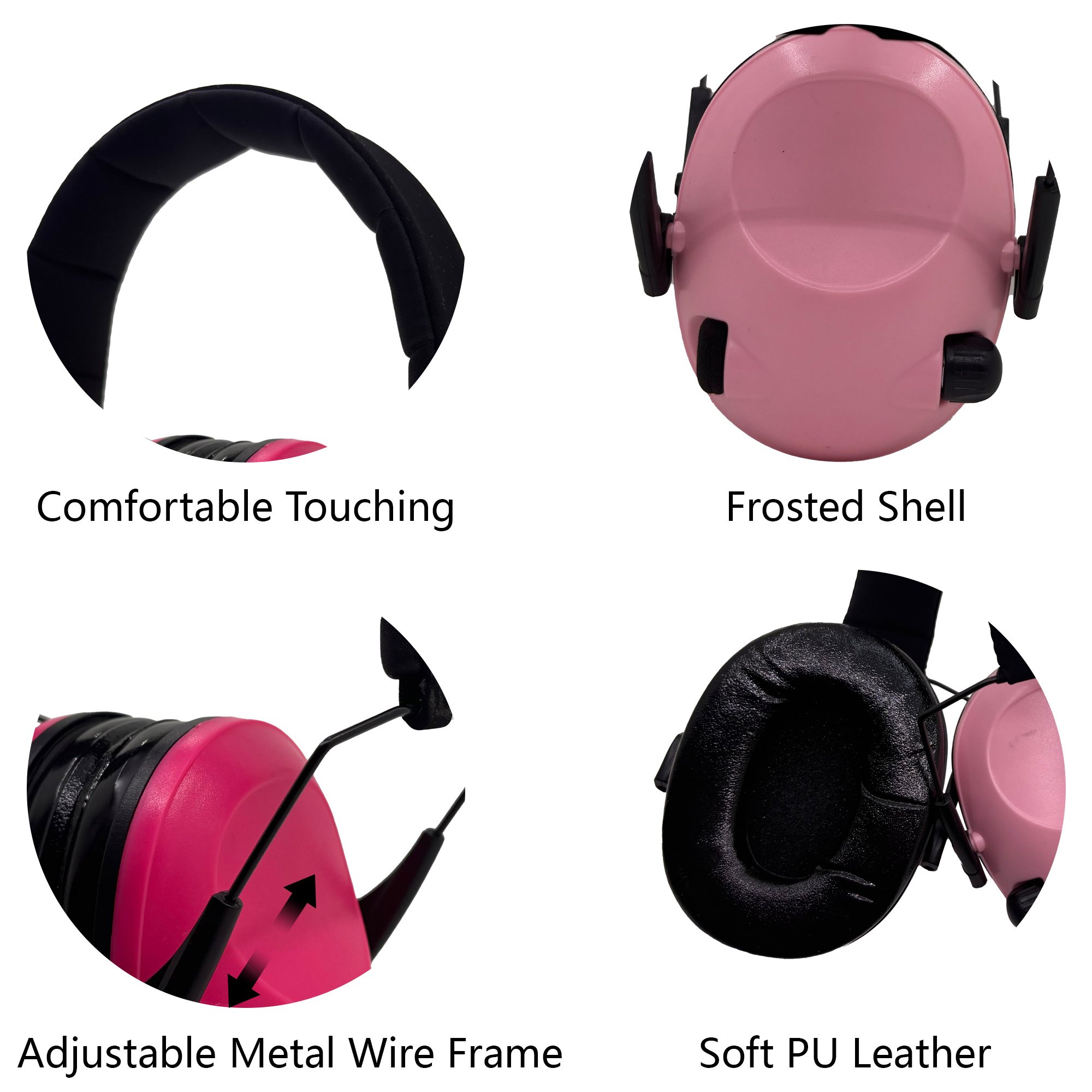 GS112P2CA-F NRR 21dB Passive Ear Defenders Noise Reduction Safety Ear Muffs Adjustable Shooting Protection Ear Muffs