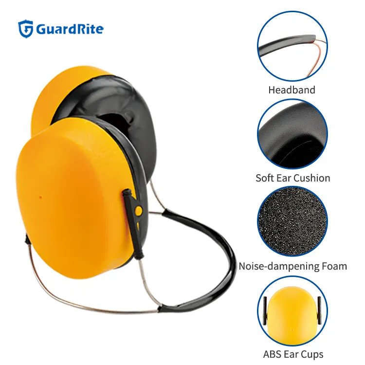 Guardrite Brand Adjustable Abs Materials Protective Ear Muff For Safety Helmet