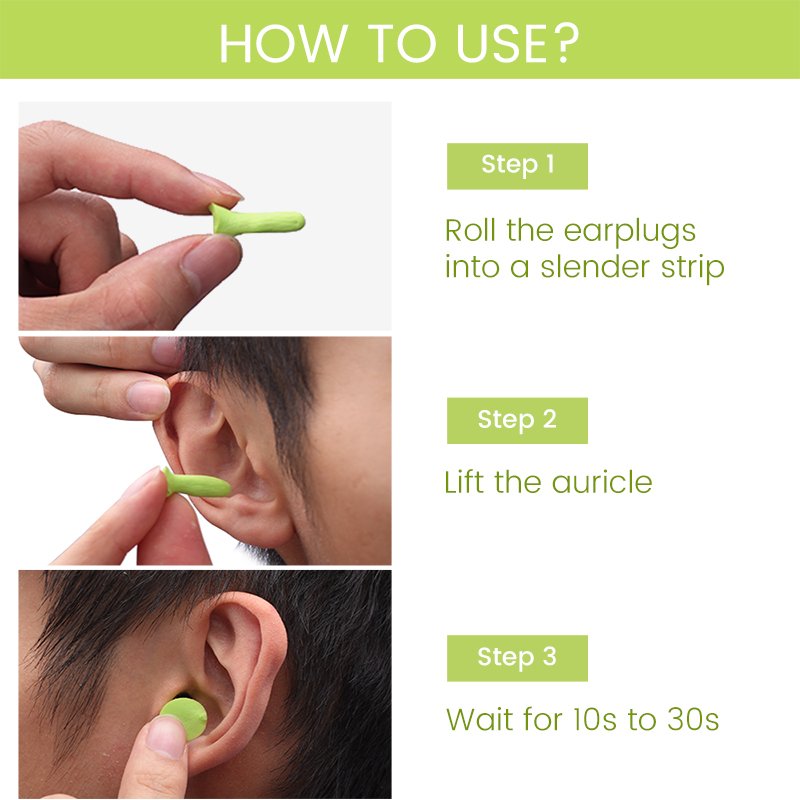 Sound Insulation Hearing Protection Earplugs Noise Reduction Sleeping Plugs Soft Sponge Ear Plugs