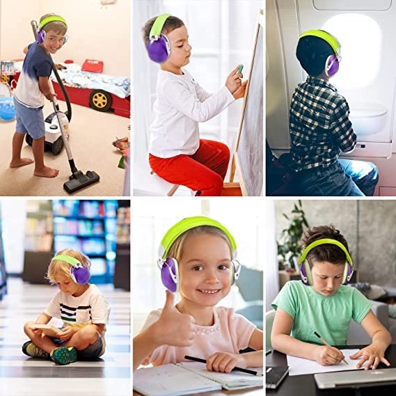 Wejump Safety Ear muffs for Kids Noise Reduction EarMuffs, 27dB Kids Ear muffs Hearing Protection For Shooting Studying Weeding