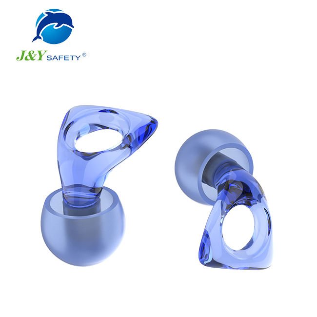 Silicone Ring-Shaped Earplugs Ultra-Soft and Reusable for Noise Reduction and Improved Sleep Flexible Hearing Protection