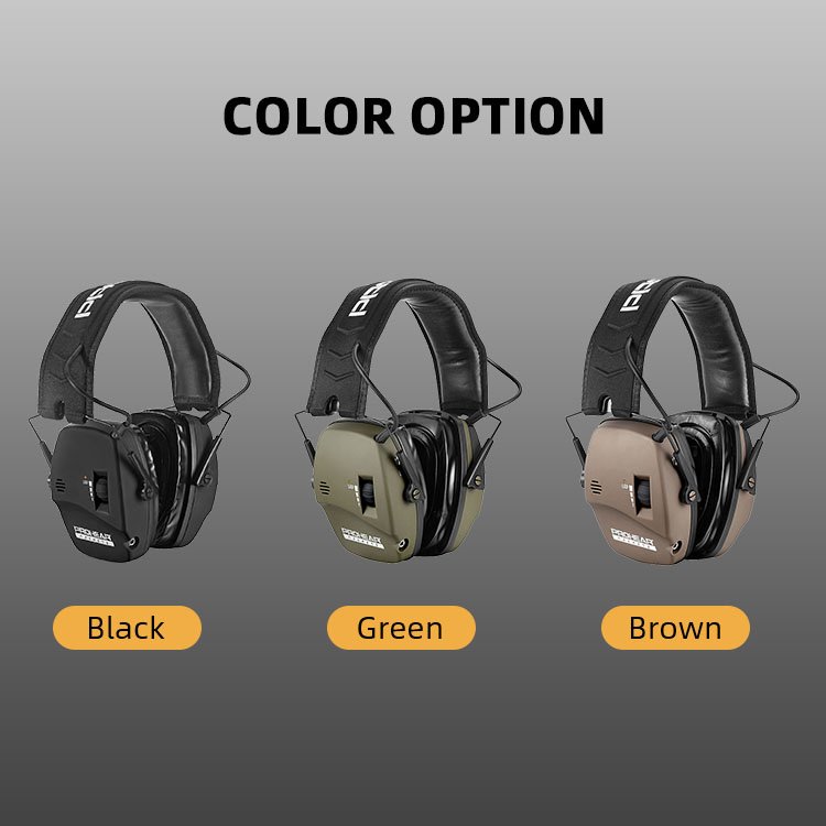 Custom Logo Digital Sound Compress Electronic Hearing Protection Tactical Earmuffs Hearing Protection