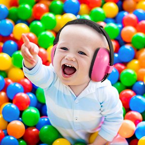 ABS Materials ANSI Kids Baby Protective Safety Hearing Protection Earmuffs For Sleep