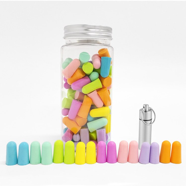 60 Pairs Mixed Foam Earplugs for Sleeping Disposable Ear Plugs Hearing Protection