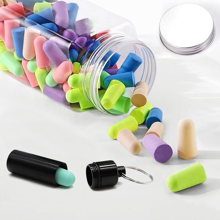 60 Pairs Mixed Foam Earplugs for Sleeping Disposable Ear Plugs Hearing Protection
