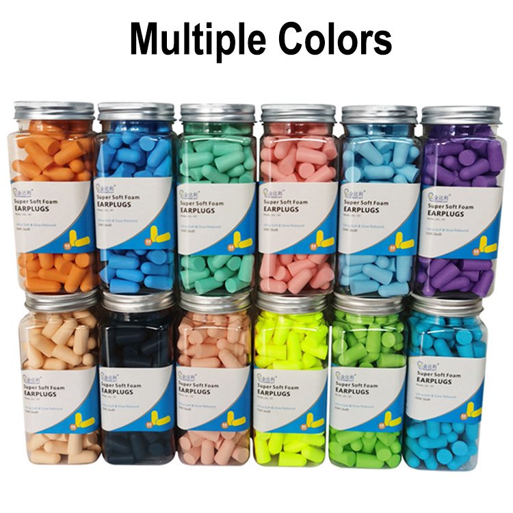 60 Pairs Mixed Foam Earplugs for Sleeping Disposable Ear Plugs Hearing Protection