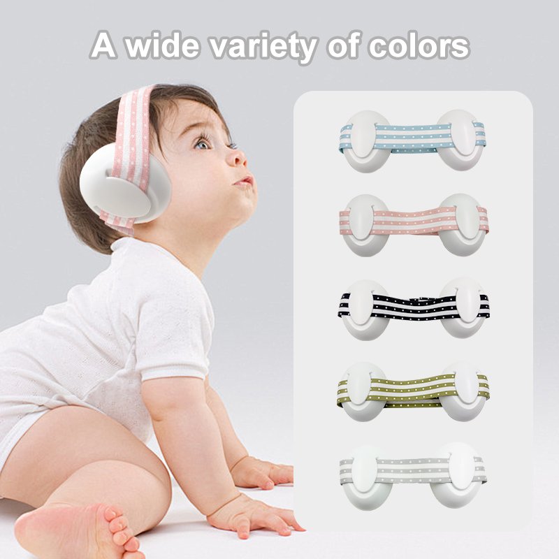 Custom Logo Safety Hearing Protection Infant Kids Noise Reduction Headphones Baby Newborn Ear Muffs Sleep Earmuffs for Children