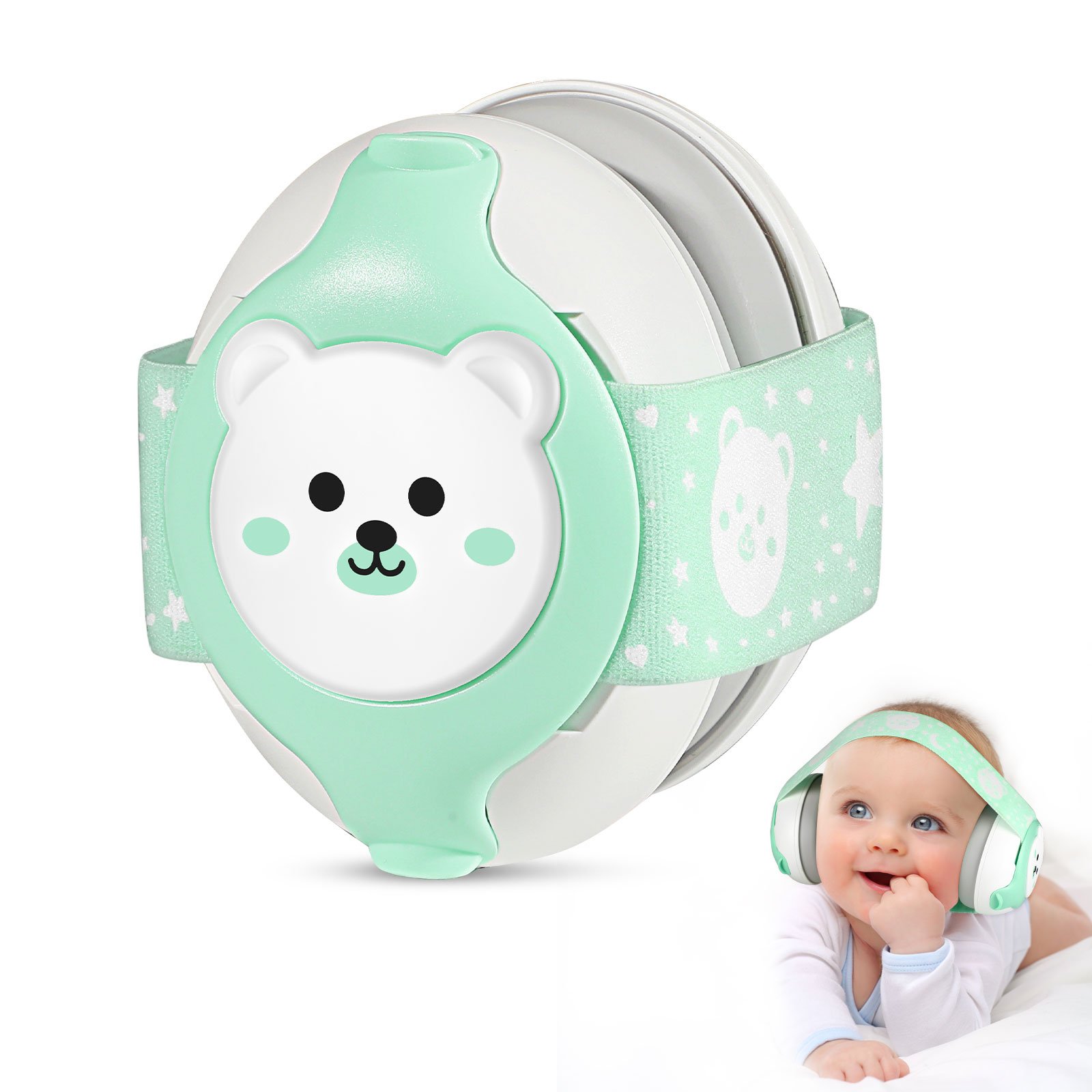 25DB safety hearing protection ear muffs protection baby earmuffs headband soundproof children for kids babies infant