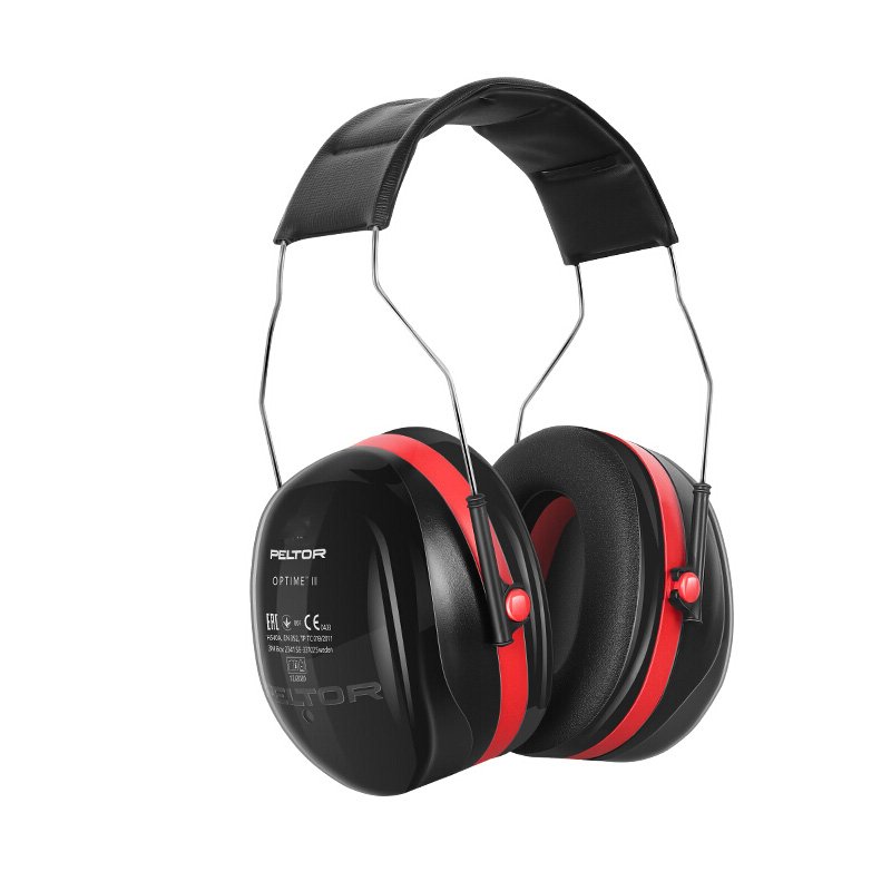 3M H540A PELTOR Optime 105 Earmuffs, Over the Head Noise Reduction Safety NNR 30dB Noise Sound Protection