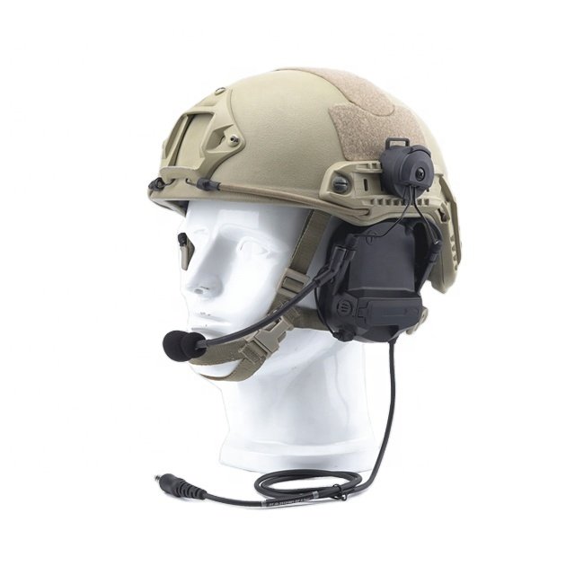 Tactical Headset with ARC Rail Adapter Hearing Protection Helmet Version Noise Reduction Pickups Tactical Earmuff Headset