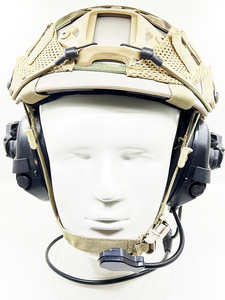 GS152W2AA-M3 Noise Cancelling Tactical Headphones Ear Protection Under Helmet Headset Electronic Tactical Earmuffs with Mic