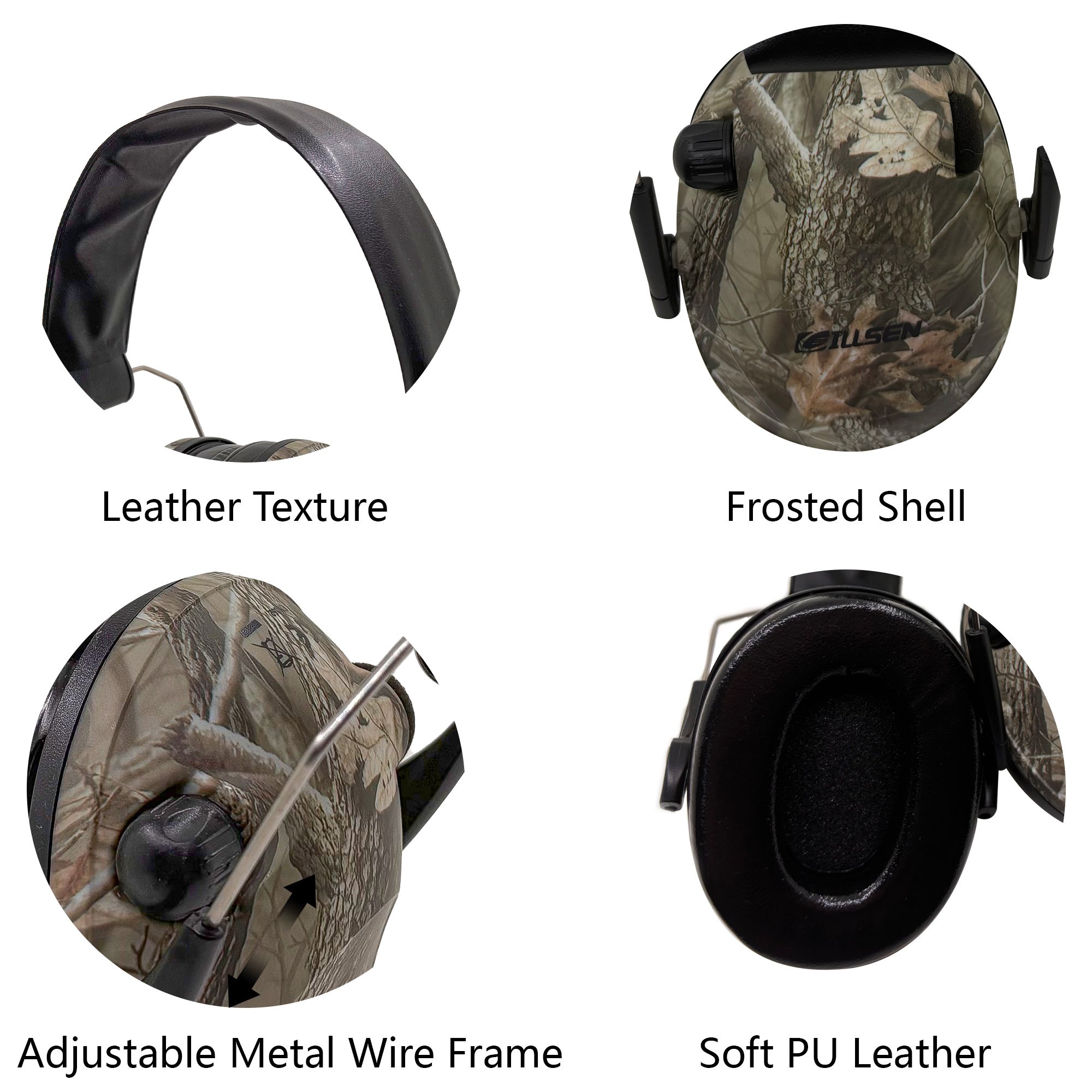 OEM GS112P2CA-B Foldable Hunting Shooting Noise Reduction Tactical Ear muffs Soundproof Electronic Hearing Protection Earmuffs