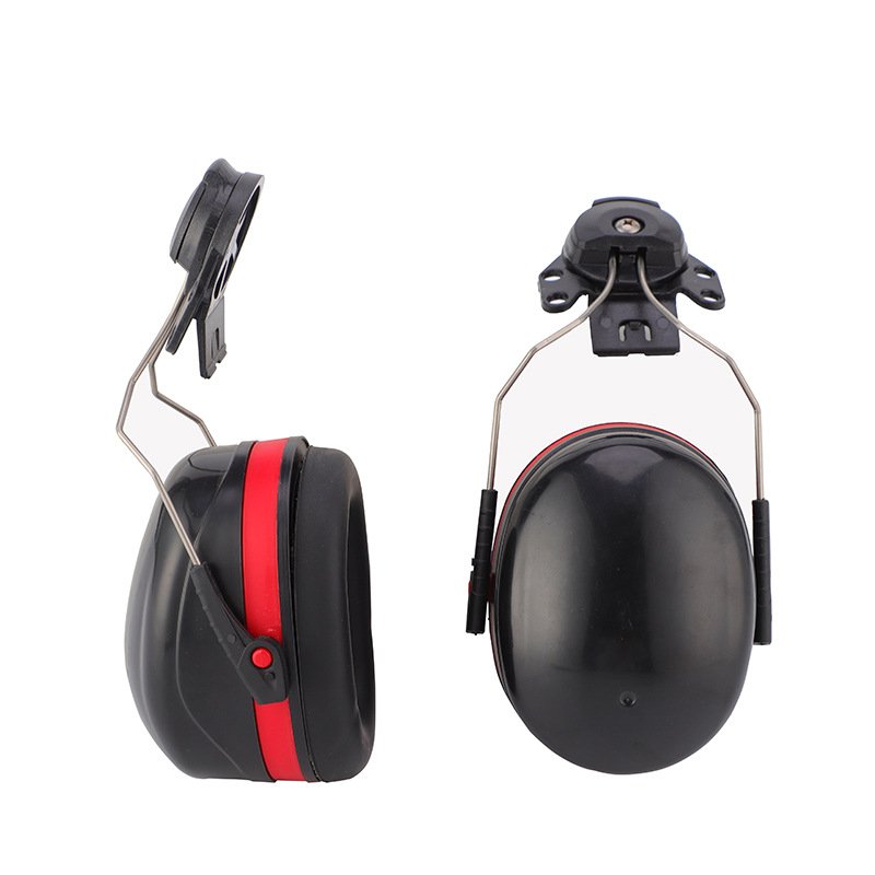 China Big Factory Good Price anti noise cancelling reduction safety helmet ear muffs Helmet Mounted Safety Earmuff