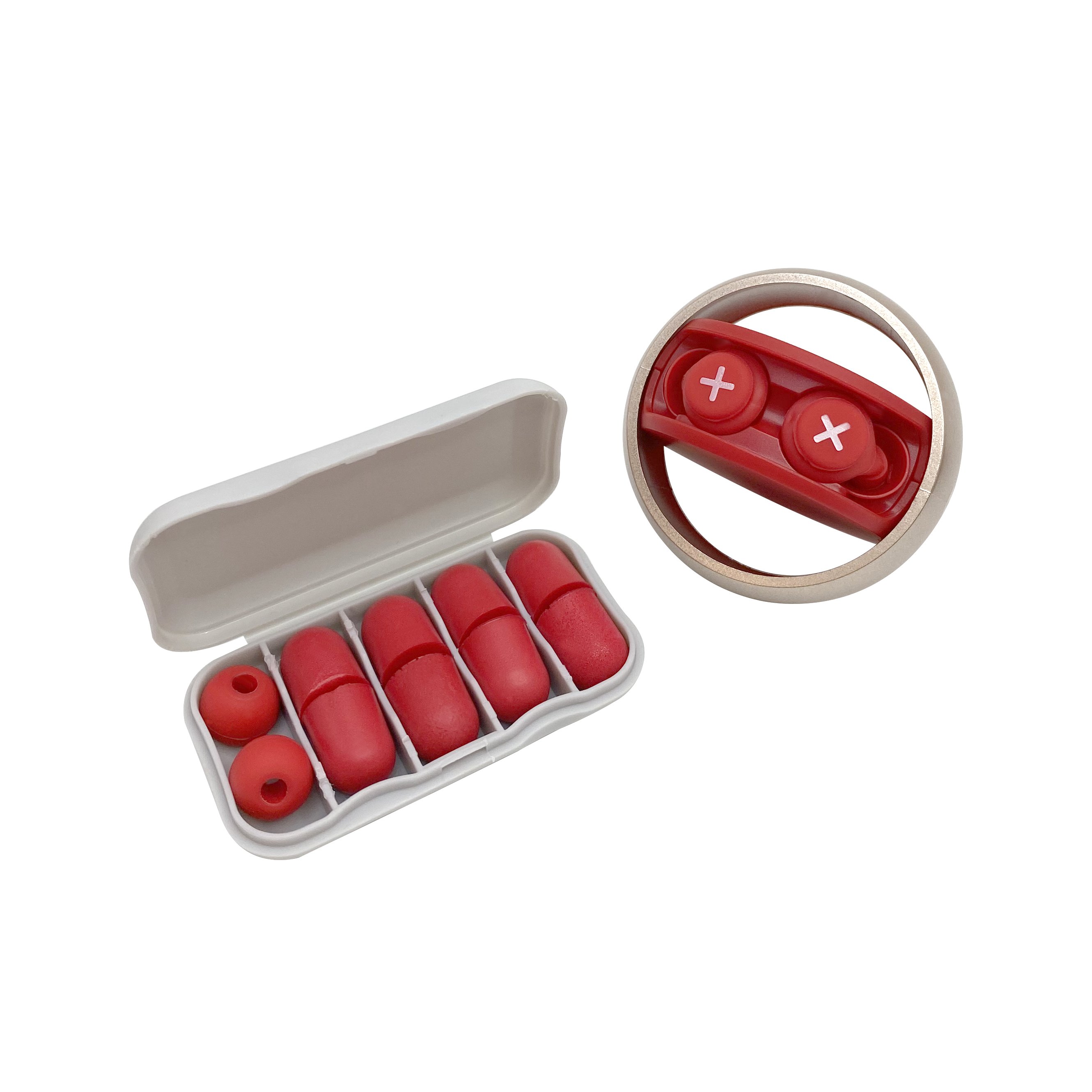 High Quality Reusable Silicone Ear plugs 40dB Highest NRR Comfortable Hearing Protection for Shooting