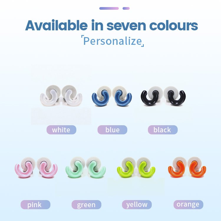 New Hearing Protection Soft Patent Hook Replaceable 3 Sizes Foam Silicone Ear Plugs