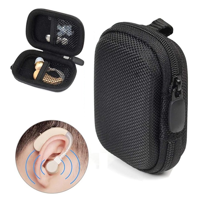 Behind The Ear Hearing Aid Case Storage Box Portable Protective Box Hearing Aid Container for Storing Hearing Aids