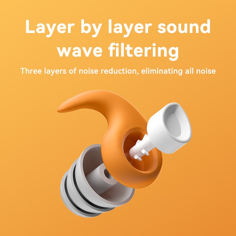 Waterproof Reusable Circle Soft Silicone Earplugs Tapones Noise Reduction Hearing Protection Accessories