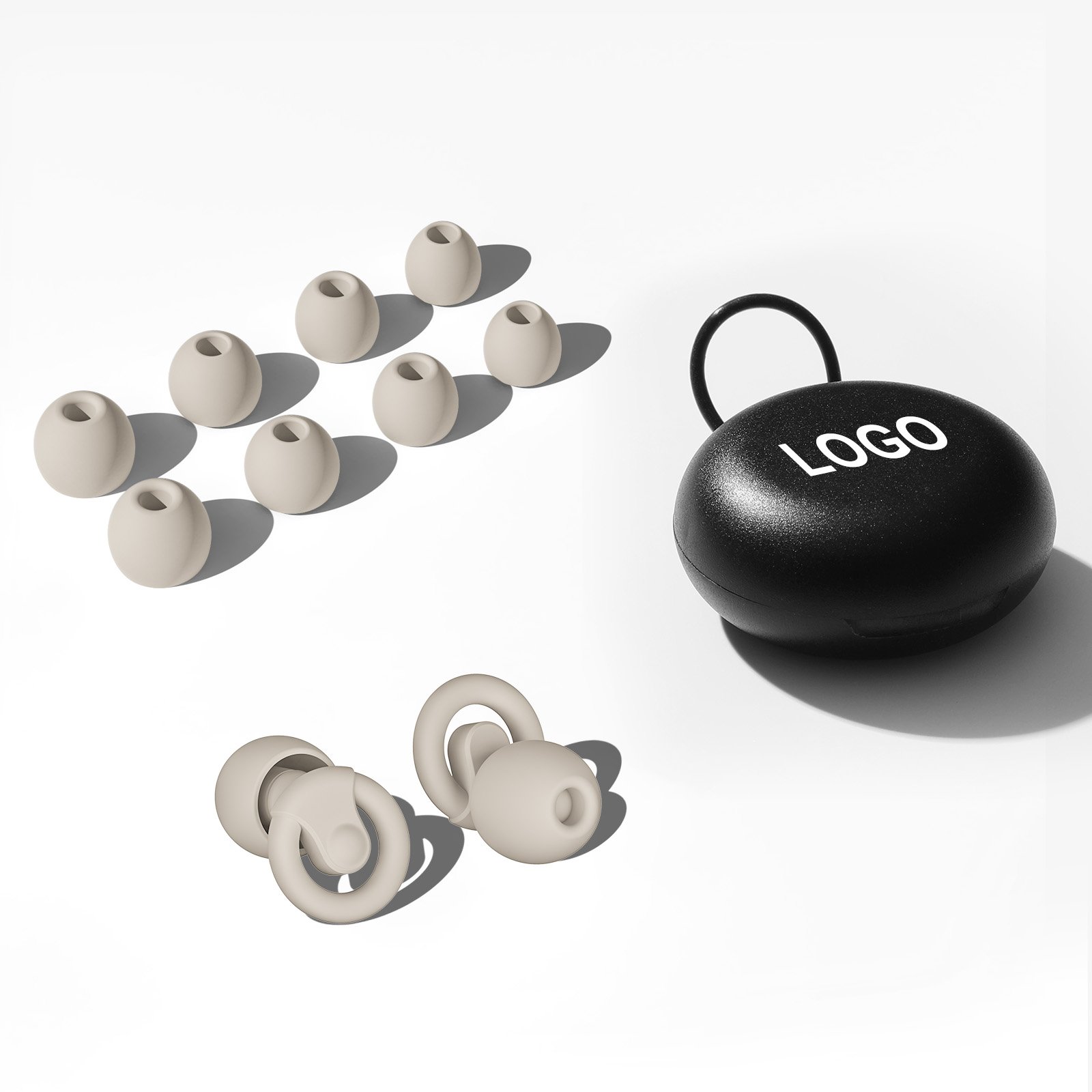 Custom LOGO Ear plugs Silicon Sound Insulation Earplugs Noise Cancelling Ear Plugs for sleeping noise reduction silicone